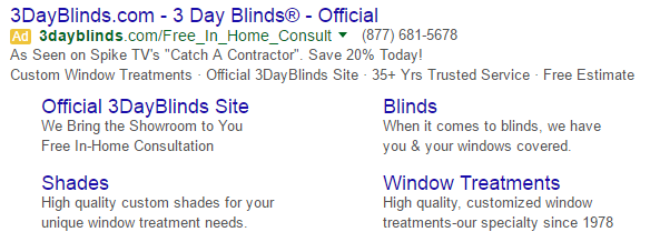 adwords ad screenshot